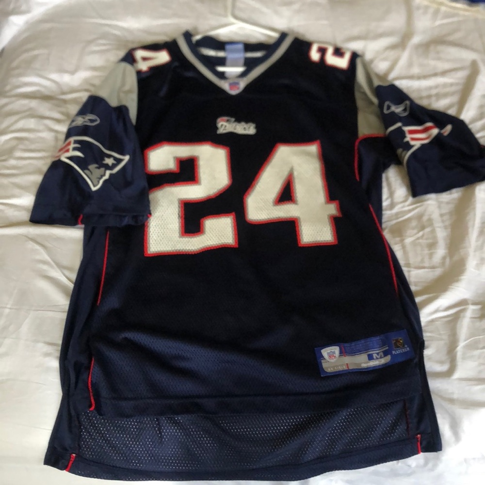 Ty Law Patriots HOF #24 Reebok